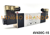 4V430C-15 Airtac Art pneumatische Weise 24VDC 220VAC des Magnetventil-5/3
