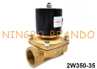normale geschlossene 2W350-35 Magnetventil-Messingdirekte Aktion für Wasser-Öl-Luft-Gas