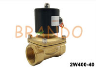 WASSER-Öl-Ventil des Zoll-G1-1/2 Abschluss-Magnetventil 2W400-40 Messingnormal-AC220V/DC24
