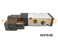 BSP 1/4&quot; 4V310-08 AirTAC Art pneumatische Weisen-einzelnes Solenoid DC12V DC24V des Magnetventil-5/2
