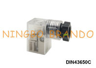 LÄRM 43650 Magnetventil-Spulen-elektrisches Verbindungsstück-Stecker der Form-C mit LED