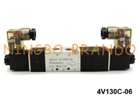 4V130C-06 Airtac Art pneumatische doppelte Weise 24V 220V des Magnetventil-5/3