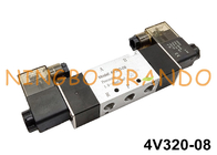 4V320-08 1/4&quot; doppeltes Solenoid-elektropneumatisches Ventil DC12V DC24V AC220V