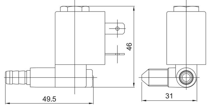 5503 CEME-Art Messingmagnetventil für elektronischen Dampfbügeleisen-Reiniger 12V 24V 110V 220V 3