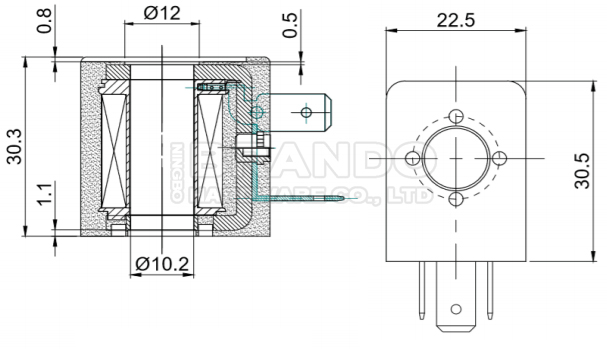 ASCO-Art Magnetventil-Armaturn-Tauchrohr 1 CNOMO-Größen-30 pneumatisches