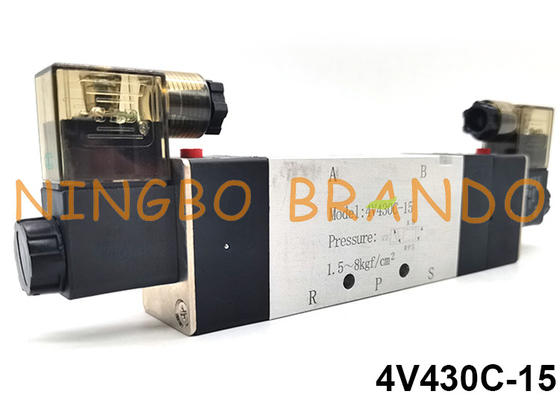 Weise 4V430C-15 5/3 Airtac-Art pneumatisches Magnetventil 24VDC 220VAC