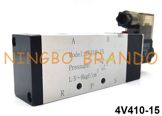 4V410-15 Airtac Art Weise 24V 220V des Elektrosteuerpneumatische Magnetventil-5/2