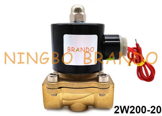 normale geschlossene Messingweise 12V 24V 110V 220V des 2W200-20 Magnetventil-2/2