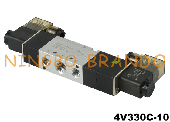 4V320-10 Pneumatisches Doppelmagnetventil DC24V DC24V