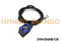 Kabel-Solenoid-Spulen-Verbindungsstück DIN43650B IP67 wasserdichtes geformtes mit LED