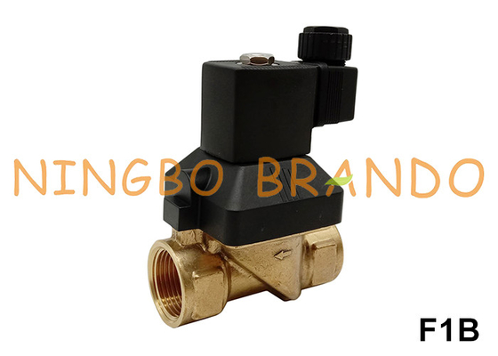 16 bar 2-Weg NC Messing-Solenoidventil für Wasser-Luftgas 3/8' bis 2' 24V 110V 220V