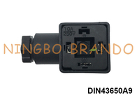 DIN43650A PG9 2P+E Solenoidventil Spulenanschluss IP65 AC DC Schwarz