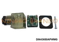 DIN43650A Stromsparende Elektromagnetikventilspulenanschluss 12VDC 24VDC 2P+E IP65