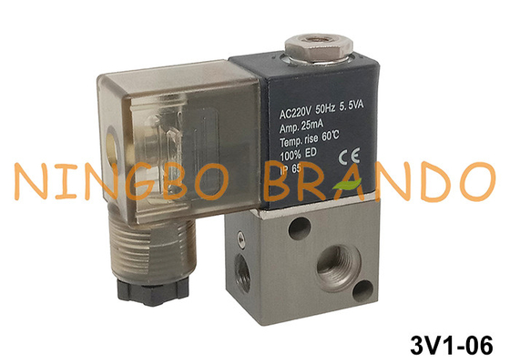 3V1 Serie 1/6' Pneumatische Magnetluftventil 3V1-06 24V 220V