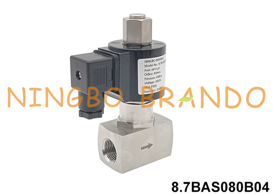 350 bar Hochdruck-Solenoidventil aus Edelstahl 12V 24V 110V 220V
