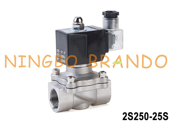 2S250-25 1' Edelstahl-Solenoidventil für Wassergasöl 24V 220V