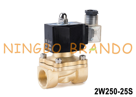 2W250-25 1'' 2-Wege normal geschlossenes Messingwasser-Solenoidventil 24V 220V