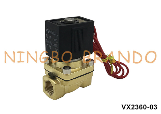 VX2360-03 3/8' SMC Typ Messingsolenoidventil für Wasser und Luft 220V 110V 24V
