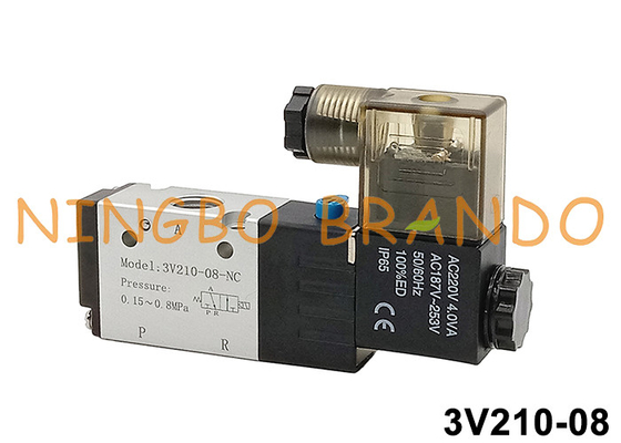 3V210-08 1/4' Pneumatisches Elektromagnetikventil 3V210-08-NC 3V210-08-NO