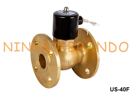 1-1/2' DN40 Flansche Warmwasserdampf Messing Solenoidventil 220VAC 110VAC 24VDC