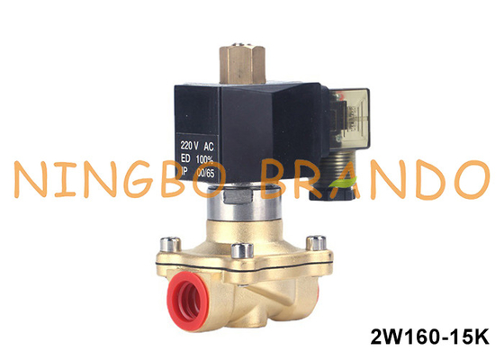 1/2' Normal geöffnetes Messingsolenoidventil für Wasser Luft Gas Flüssigkeit 24VDC 220VAC