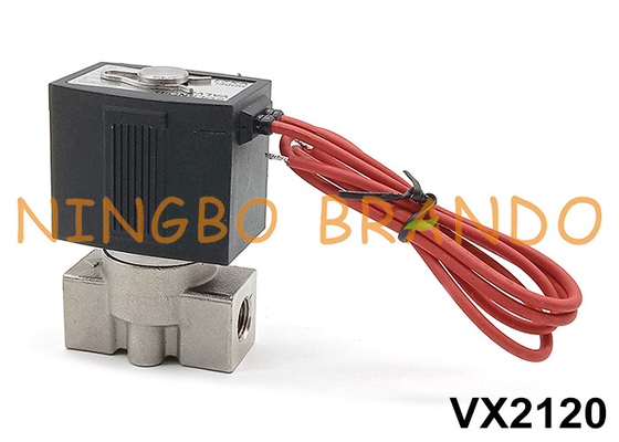 SMC Typ VX2120-02 Edelstahl-Solenoidventil 1/4' 24V 220V