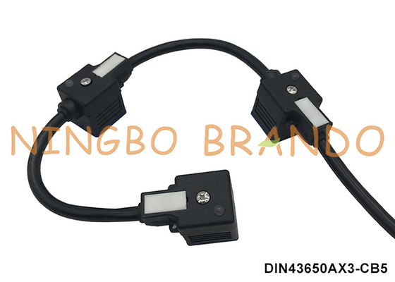 DIN43650A Formkabel Triple Solenoidventil Spulenanschluss mit drei Köpfen