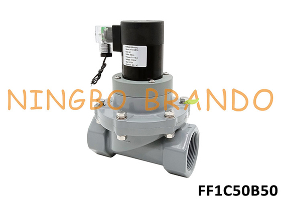 2'' CPVC Antikorrosive Solenoidventil für Chemikalien Säure Alkali 24V 220V