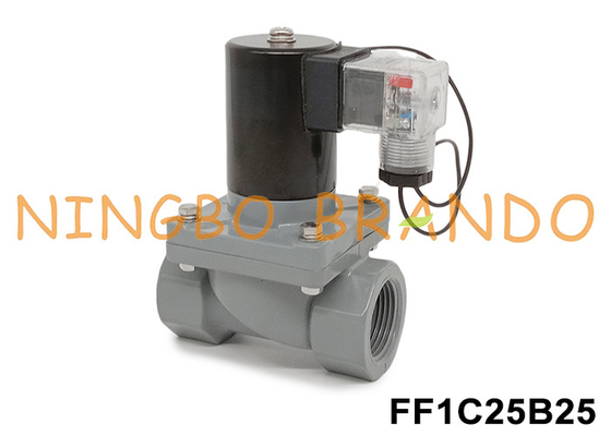 1' DN25 Korrosionsschutzventil mit CPVC-Körper 24V 110V 220V