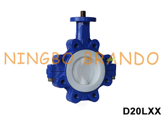 DN40 bis DN600 Kopfloser Schmetterlingsventil mit PTFE-Füllung