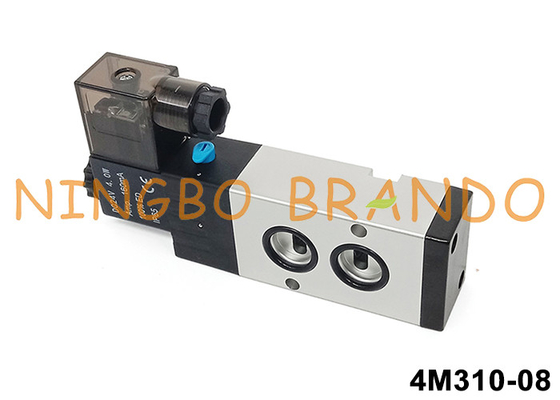 Airtac Typ 4M310-08 Namur Pilot Solenoidventil 5/2 Weg 24V 220V