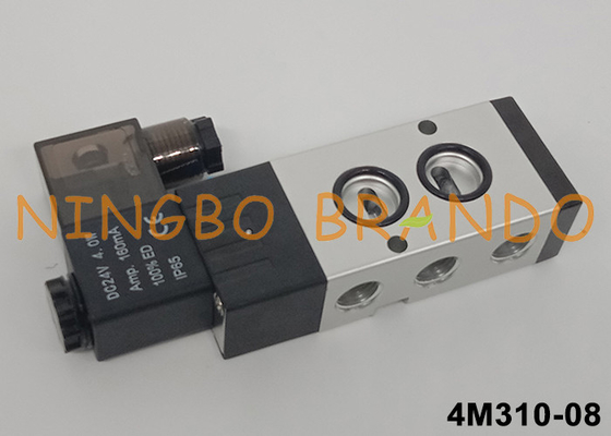 Airtac Typ 4M310-08 Namur Pilot Solenoidventil 5/2 Weg 24V 220V