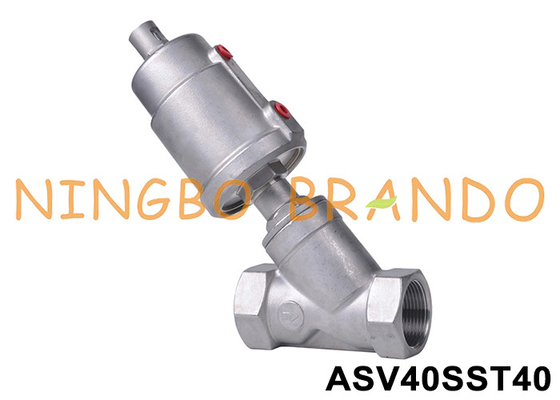 1-1/2&quot; Gewindeanschluss DN40 Y Typ Pneumatisches Winkel-Sitzventil
