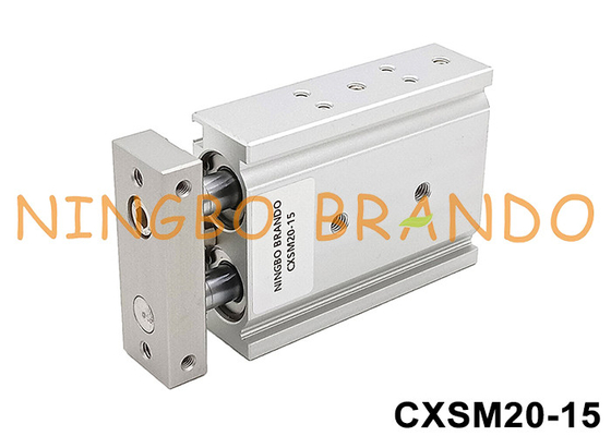 CXSM20-15 Zwei-Stäbchen-Pneumatischer Luftzylinder 20 mm Bohrung 15 mm Schlag