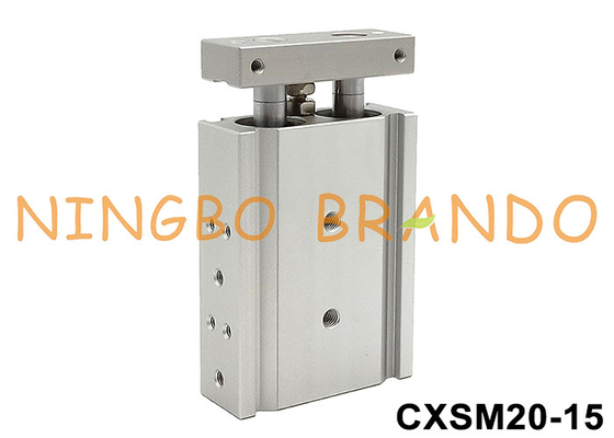 CXSM20-15 Zwei-Stäbchen-Pneumatischer Luftzylinder 20 mm Bohrung 15 mm Schlag