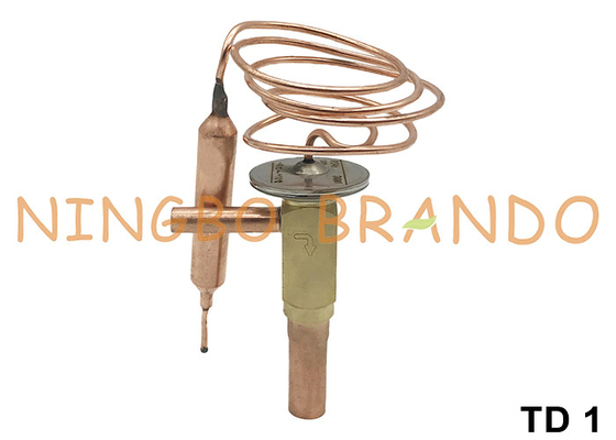 TD 1 Winkel Port Thermostatik-Erweiterungsventil für R134a R22 R407C R404A