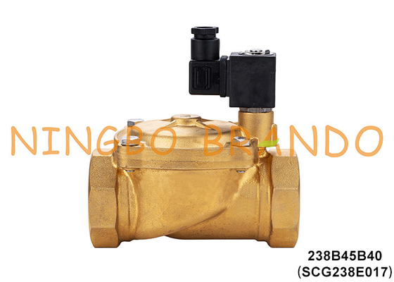 SCG238E017 1,5' ASCO-Typ Messing-Wassersolenoidventil 220V 110V Wechselstrom 24V Gleichstrom