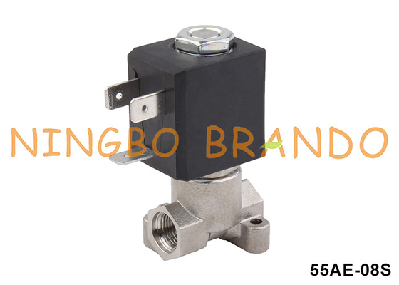 2 Wege Kaffeemaschine aus Edelstahl Solenoidventil 1/8'' 24VDC 110VAC 220VAC