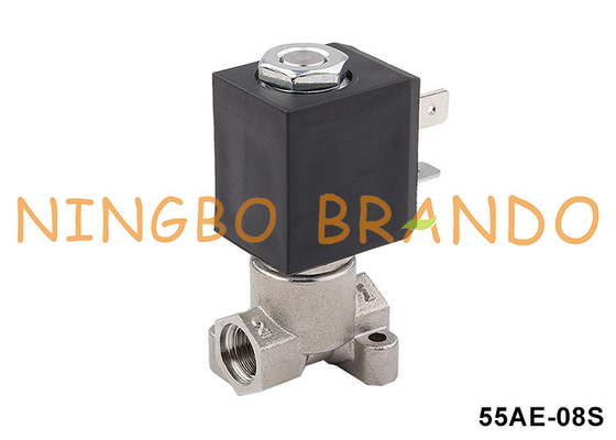 2 Wege Kaffeemaschine aus Edelstahl Solenoidventil 1/8'' 24VDC 110VAC 220VAC