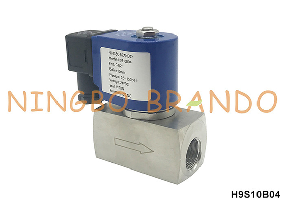 150 bar 1/2'' Hochdruckmagnetventil für Wasser-Luftgas 24V 110V 220V