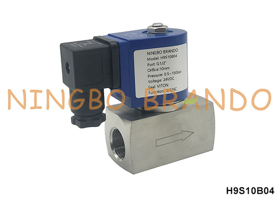 150 bar 1/2'' Hochdruckmagnetventil für Wasser-Luftgas 24V 110V 220V