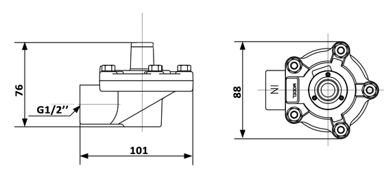 1/2' RCA15T Fernsteuerventil für Staubsackfilter
