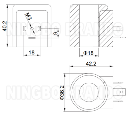 Hydraulic Solenoid Coil Typ Hydac 3000489 12V 3000249 24V 300315 110V 3002594 220V