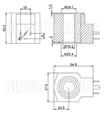 Hydraulik-Magnetspulenspule für Yuken DSG-01 Serie 110V 120V 220V 240V