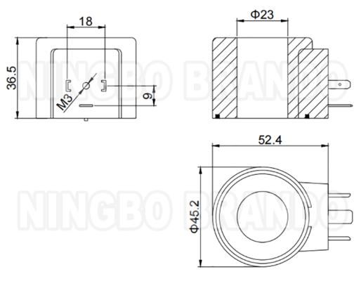 24VDC 26W Hydraulische Magnetventilspule für Foton Lovol FR60 Bagger