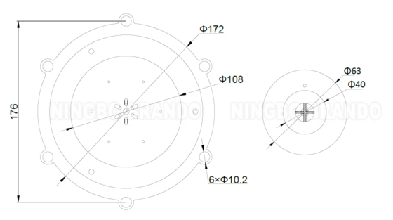 M/D102 TPE Membransatz für 3,5'' 4'' Autel Staubabscheider Impulsventil