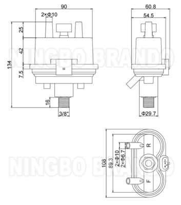 BouMatic Typ HiFlo Evolution 8583219 Pulsator für die Milchmaschine 24VDC
