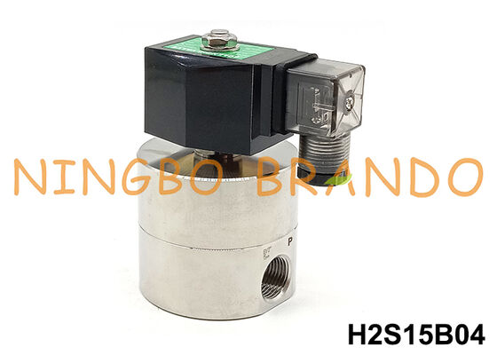 1/2'' 200 bar Hochdruck-Solenoidventil aus Edelstahl 24V 110V 220V