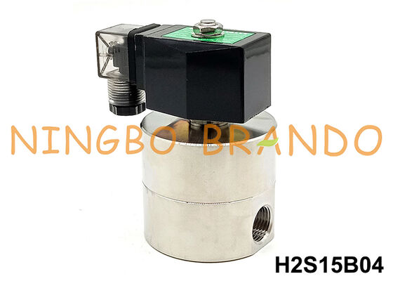 1/2'' 200 bar Hochdruck-Solenoidventil aus Edelstahl 24V 110V 220V