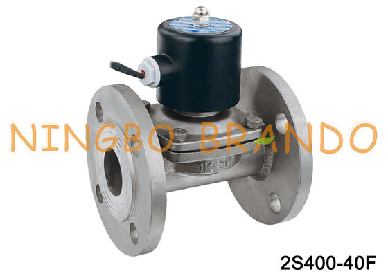 DN40 Flansche 2S400-40 2-Wege NC-Solenoidventil aus Edelstahl